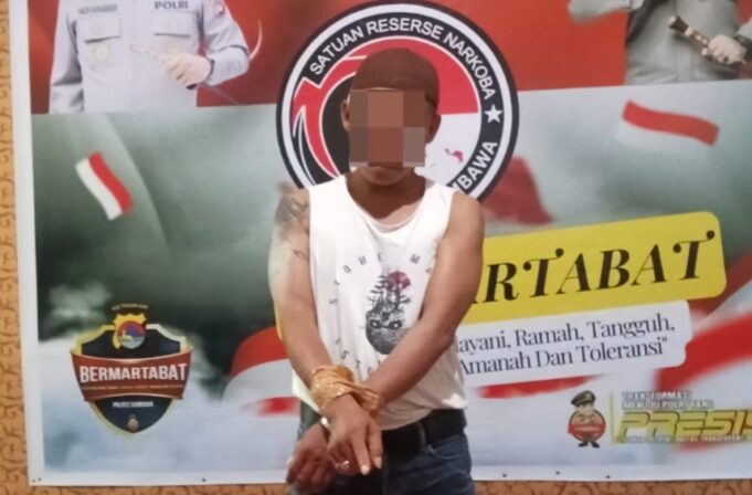 Kerap Edarkan Sabu, Satresnarkoba Polres Sumbawa Amankan Seorang Pria
