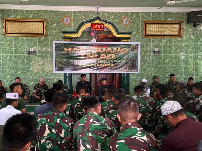 Jelang Hari Juang TNI AD Ke-79 Tahun 2024, Prajurit Kodim 1710/Mimika Gelar Doa Bersama Secara Terpimpin