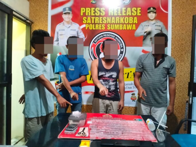 Malam Tahun Baru, Polsek Empang Amankan Ratusan Poket Sabu dan Polsek Alas Amankan Seorang Pria