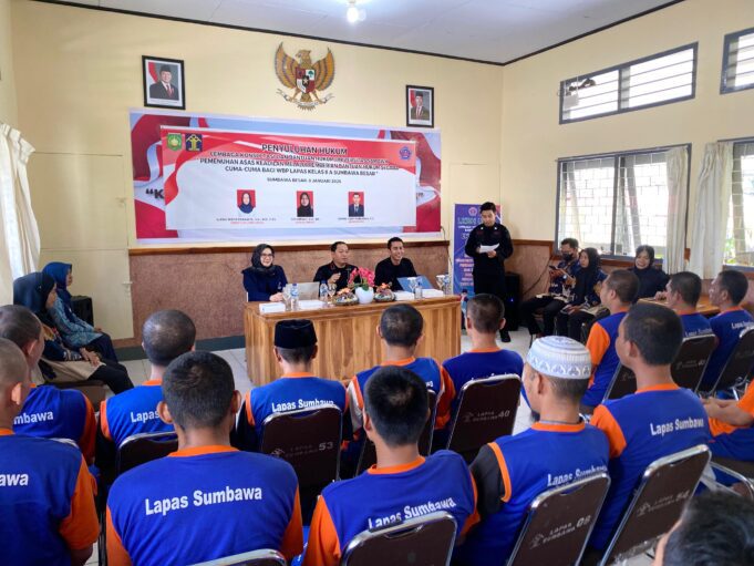 Lapas Sumbawa Besar dan LKBH UNSA Berikan Bantuan Hukum Gratis Bagi Tahanan