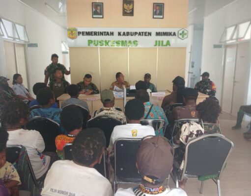 Babinsa Koramil Jila Hadiri Kegiatan Lokakarya Mini Lintas Sektoral Distrik Jila