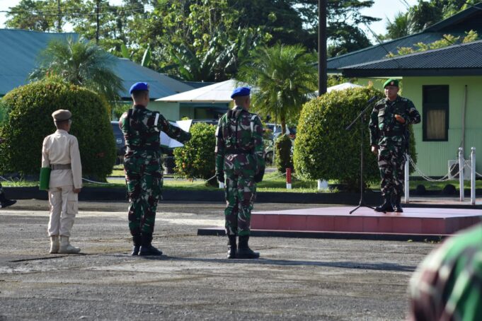 Dandim Pimpin Upacara Bendera Tujuh Belasan Yang Digelar Kodim 1710/Mimika