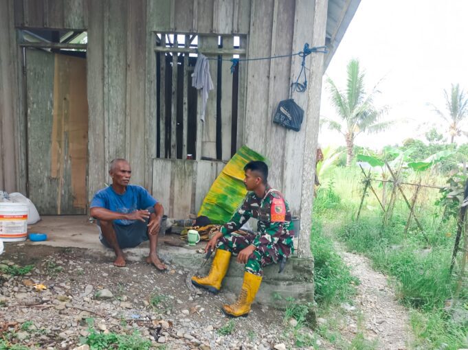 Melalui Komsos, Babinsa Timika Berikan Motivasi Kepada Petani Jagung Di Wilayah Binaan
