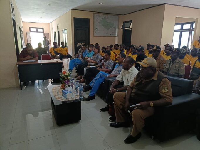 Babinsa Koramil 1710-01/Kokonao Laksanakan Musrenbang Dengan Jajaran di Distrik Mimika Barat Jauh