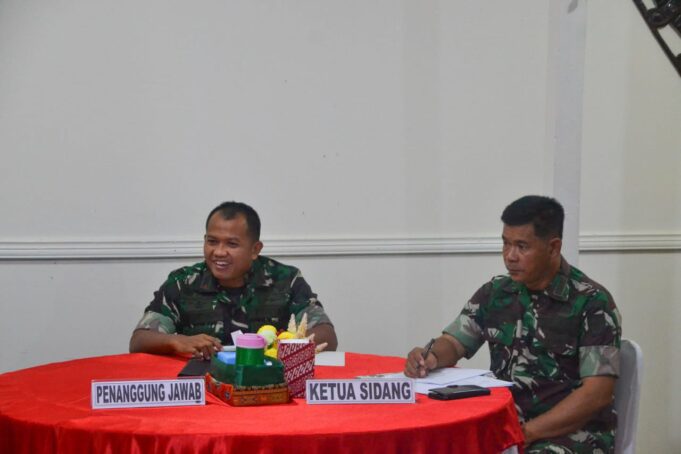 Dandim 1710/Mimika Pimpin Langsung Sidang Pankar UKP Periode 1 Oktober 2025