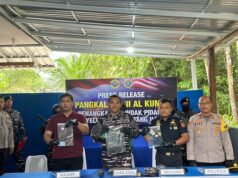 Sub Satgas Penyelundupan TNI Gagalkan Penyelundupan Pakaian Bekas di Pelabuhan Panglima Utar Kalimantan Tengah