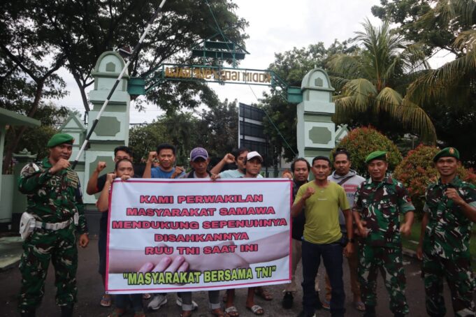 Datangi Kodim 1607/Sumbawa, Aliansi Masyarakat Sumbawa Dukung RUU TNI