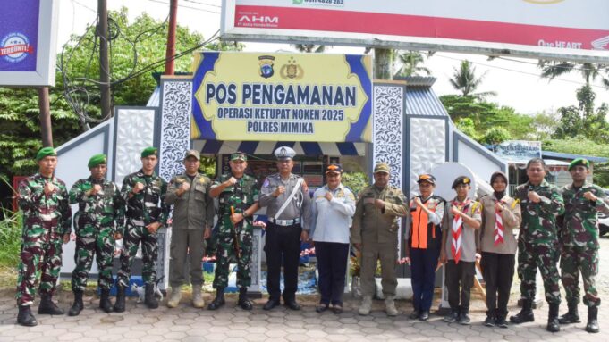 Pastikan Siap Untuk Melaksanakan Pengamanan Hari Raya, Dandim 1710/Mimika Pantau dan Cek Posko Terpadu Kodim 1710/Mimika Bersama Polri dan Instansi Terkait Lainnya