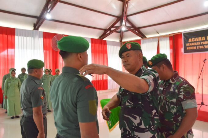 Sebanyak 15 Personel Kodim 1710/Mimika Naik Pangkat