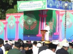 Bupati dan Wakil Bupati Sumbawa Shalat Idul Fitri di Lapangan Pahlawan Sumbawa, Dihadiri Ribuan Jama’ah