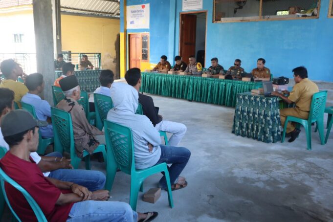 Kodim 1607/Sumbawa Sosialisasi Rencana Pembangunan Batalyon Teritorial Pembangunan