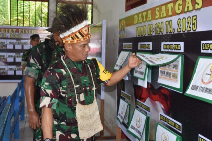 Satgas TMMD Ke-124 Kodim 1710/Mimika Terima Kunjungan Tim Wasev