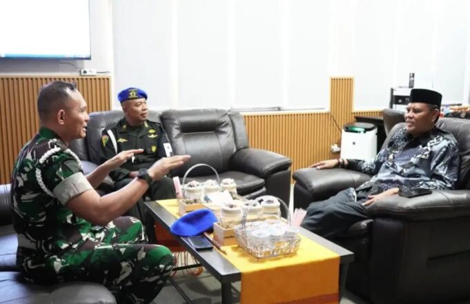 Bahas Sinergi Penguatan Stabilitas Wilayah, Bupati Terima Kunjungan Dandenpom IX/2 Mataram