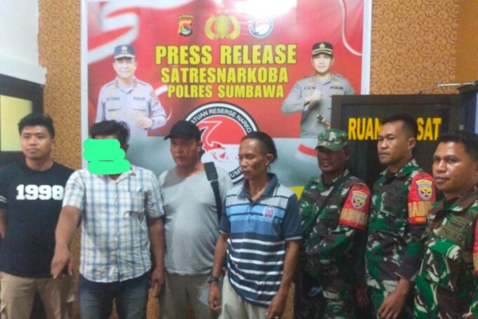 Koramil 02/Empang Tangkap Pria yang Diduga Edarkan Sabu