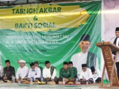 Sambut 1 Muharram 1447 H, Muslimat NU Sumbawa Gelar Tabligh Akbar dan Bakti Sosial