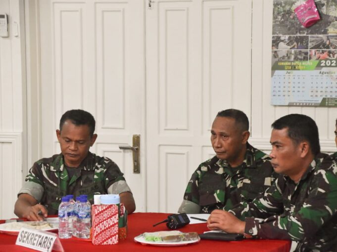 Kodim 1710/Mimika Gelar Sidang Jabatan, Wujudkan Manajemen Organisasi Yang Efektif