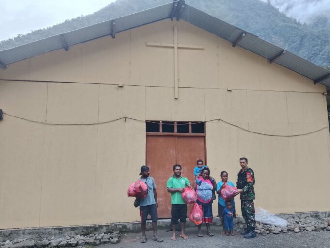 Perkokoh Kemanunggalan, Babinsa Koramil 1710-04/Tembagapura Gelar Komsos Bersama Warga Binaan