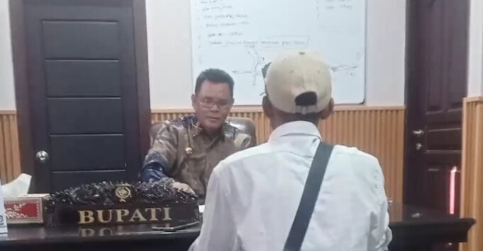 Tokoh Masyarakat Lingkar Tambang Sampaikan Soal Kisruh PT SJR ke Bupati