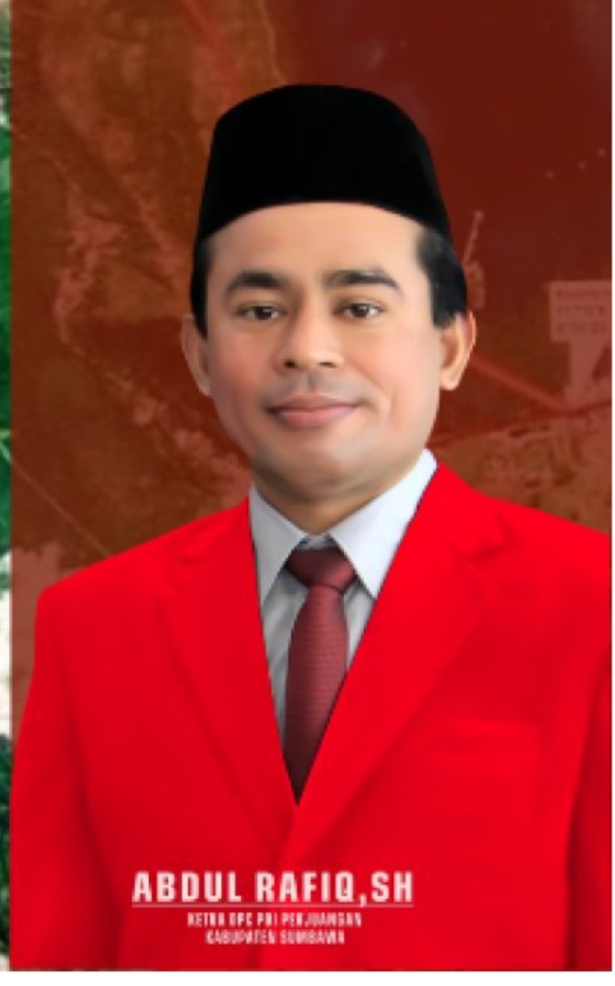Abdul Rafiq SH ketua DPC PDIP, Desak Pemda Sumbawa Segera Realisasikan Lingkar Utara Alas