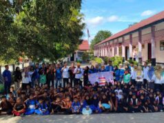 KKL UNSA Simulasi Mitigasi Bencana di SDN Baru Sumbawa