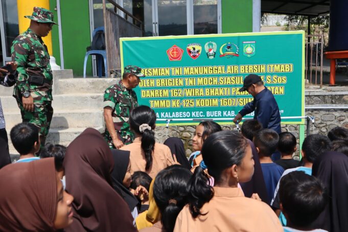 Sinergi TNI dan Pemda, Sumur Bor dan Jembatan Limpas TMMD Resmi Dimanfaatkan Warga Kalabeso