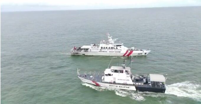 Bakamla RI Gelar RV Bersama APMM di Selat Malaka