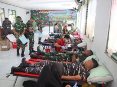 Kodim 1607/Sumbawa dan PMI Gelar Donor Darah, Ratusan Peserta Antusias Ikut Serta