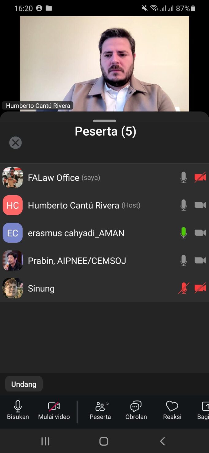 Pertemuan Virtual Copper Mark Bahas Konflik Tambang dengan Masyarakat Adat Cek Bocek Selesek Reen Sury