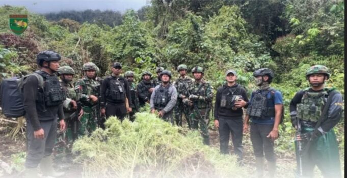 Satgas Gabungan Pamtas RI-PNG Ungkap Empat Kebun Ganja di Pegunungan Bintang, Papua