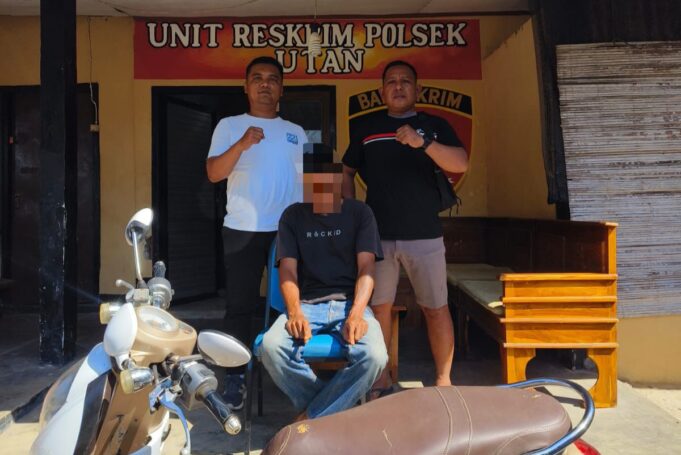 Polsek Utan Ciduk Pelaku Penggelapan Motor