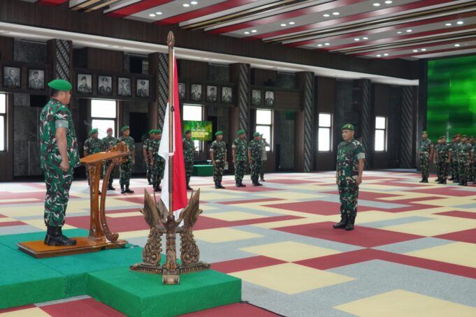 Kasad Terima Laporan Korps, 65 Pati TNI AD Naik Pangkat