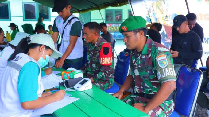Peduli Dengan Kesehatan Anggota Kodim 1714/PJ Laksanakan Kegiatan CKG