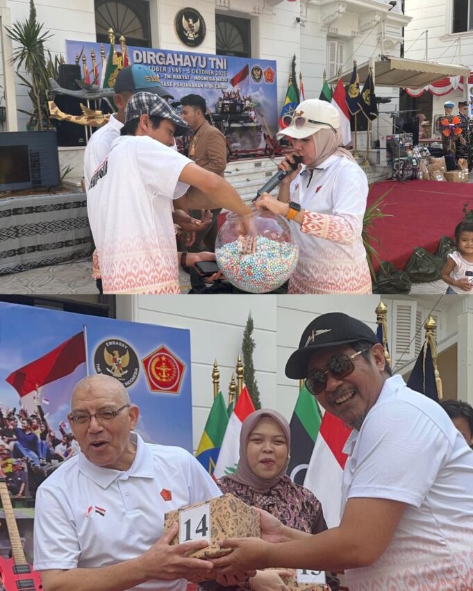 Kantor Atase Pertahanan RI di Cairo Gelar Acara Syukuran HUT TNI Ke-80