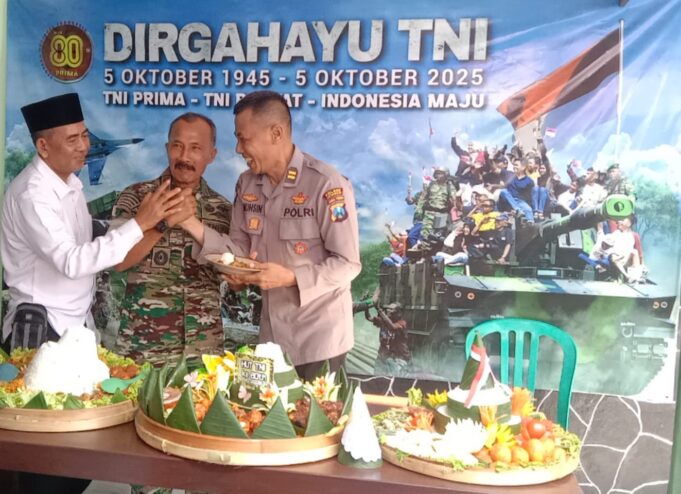 Koramil 0824/16 Tanggul Peringati HUT TNI Ke-80 dan Tasyakuran Kenaikan Pangkat