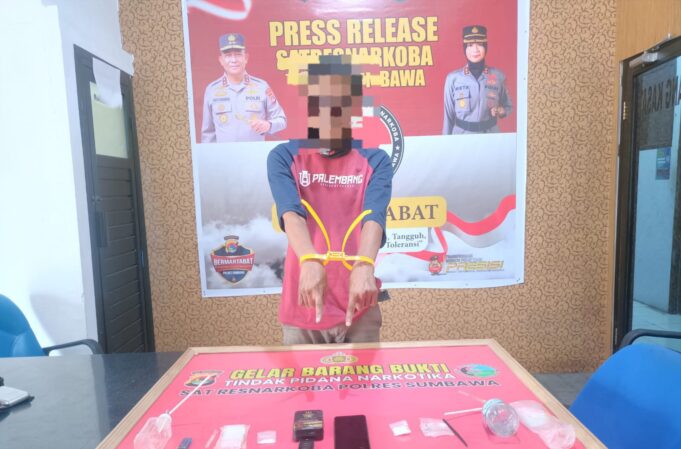 Polres Sumbawa Ungkap Jaringan Narkoba di Moyo Hilir, Amankan 8,46 Gram Sabu