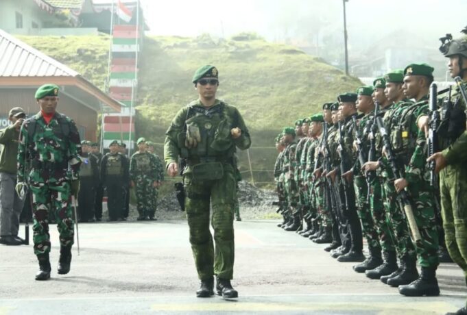 Kodim 1714/Puncak Jaya dan Satgas Penugasan Gelar Upacara HUT Ke-80 TNI Prima TNI Rakyat Indonesia Maju