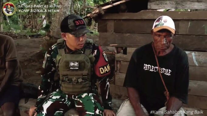 Dari Perbatasan, Satgas Yonif 312/KH Bawa Air Kehidupan