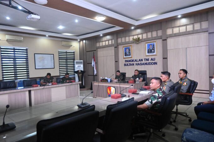 Danlanud Sultan Hasanuddin Ikuti Rapat Koordinasi Lintas Instansi Jelang Pemberlakuan UU PRU