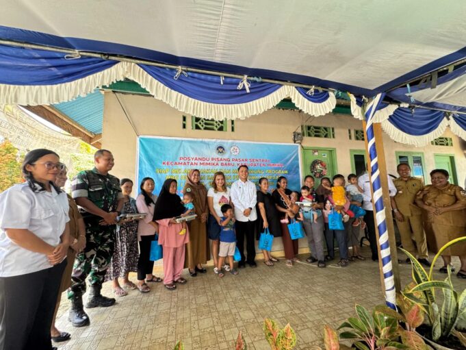 Dandim 1710/Mimika Hadiri Acara Launching Pemberian MBG Kepada Penerima Manfaat 3B
