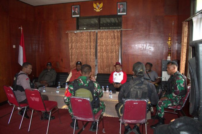 Konflik Perang Suku di Kabupaten Puncak Jaya Berhasil Diredam TNI Kodim 1714/Puncak Jaya