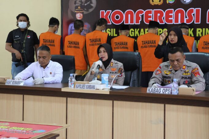 Operasi Antik Rinjani 2025, Polres Sumbawa Amankan 7 Tersangka dan Sita 17,85 Gram Sabu