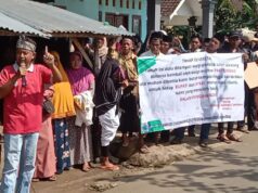 Warga Pondok Dalem-Jember Gelar Aksi ProtesTanah Waris Nenek Moyang Dikembalikan Kepada yang Berhak