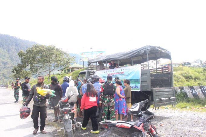 Gerakan Pangan Murah Kodim 1714/Puncak Jaya, Wujud Kepedulian Untuk Stabilitas Harga Beras