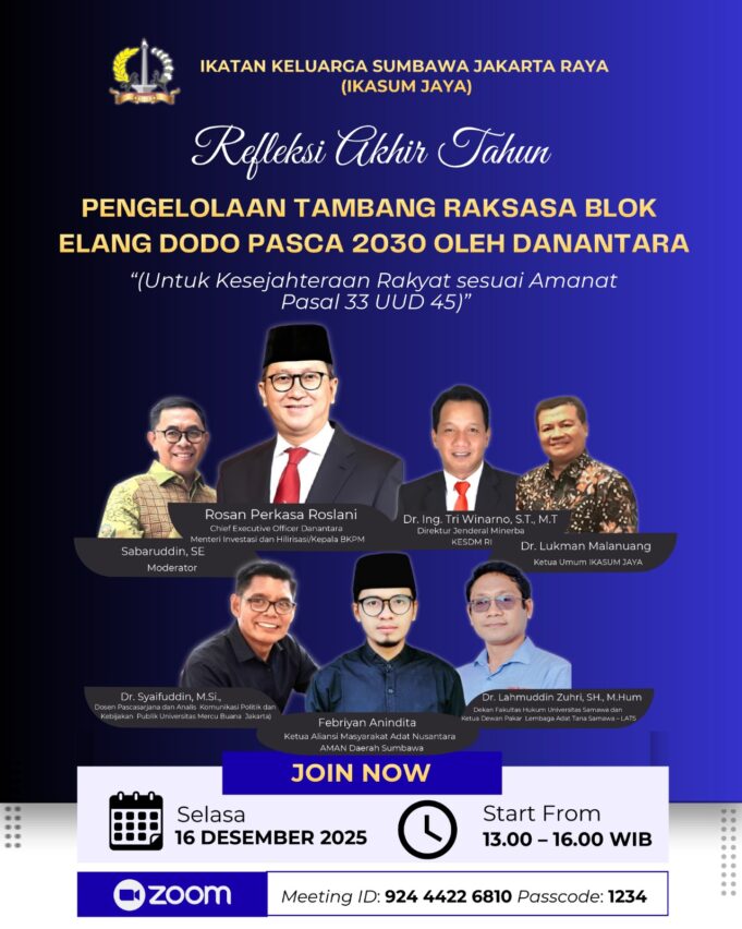 Refleksi Akhir Tahun IKASUM Jaya “IUPK AMNT TIDAK LAYAK DIPERPANJANG”
