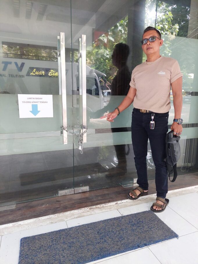 Kunci Dirusak, Kantor NTV Tak Bisa Beroperasi, Laporan Masuk Polresta