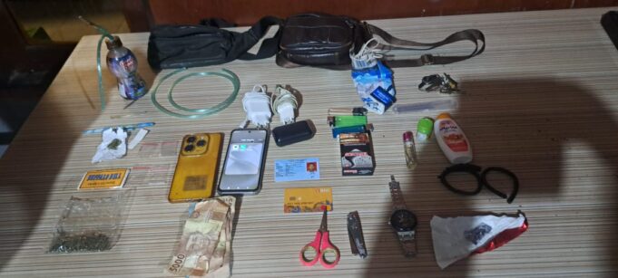 Aksi Babinsa Koramil Agimuga Bersama Personel Lanal Timika Amankan Pengedar Sekaligus Pemakai Narkoba