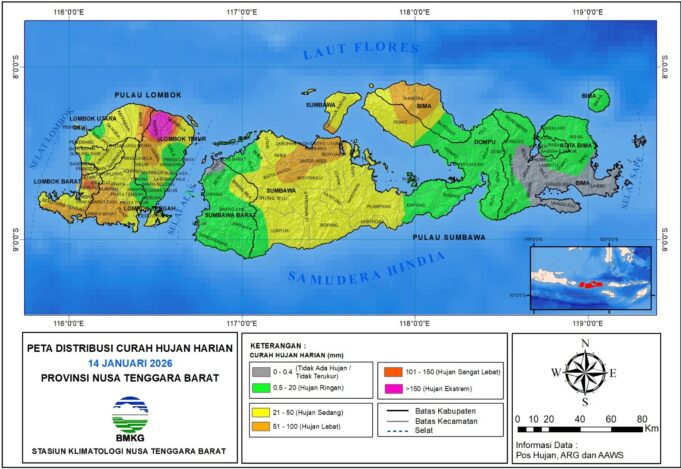 Pesisir Lombok dan Bima Berpotensi Banjir ROB, Sumbawa Berpotensi Terdampak