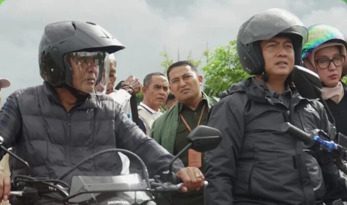 Naik Motor Trail, Gubernur NTB dan Bupati Sumbawa Tinjau Kerusakan Jalan Vital Batu Bangka