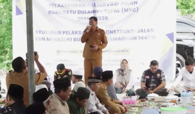 Bupati Launching Preservasi Jalan Batu Dulang-Tepal
