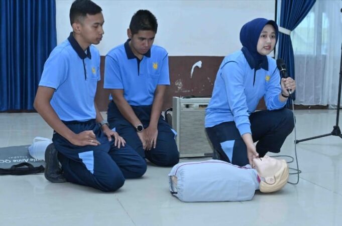 Perkuat Kesiapan Medis, Profesional dan Tanggap Darurat, Personel Lanud Sjamsudin Noor Ikuti Simulasi CPR
